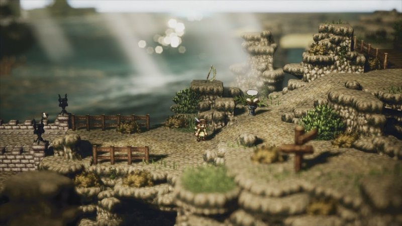 The starting town of Rippletide was my favorite - the ships in the background with sun glinting off the water was gorgeous.